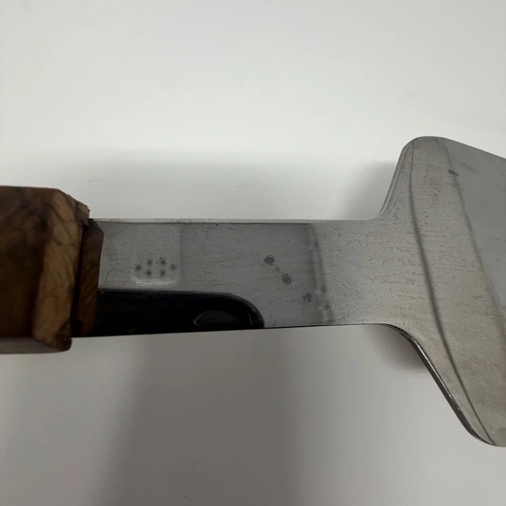 Vermco Stainless Steel Spatula‎ Wood Handle Bottle Opener Serrated Edge Japan